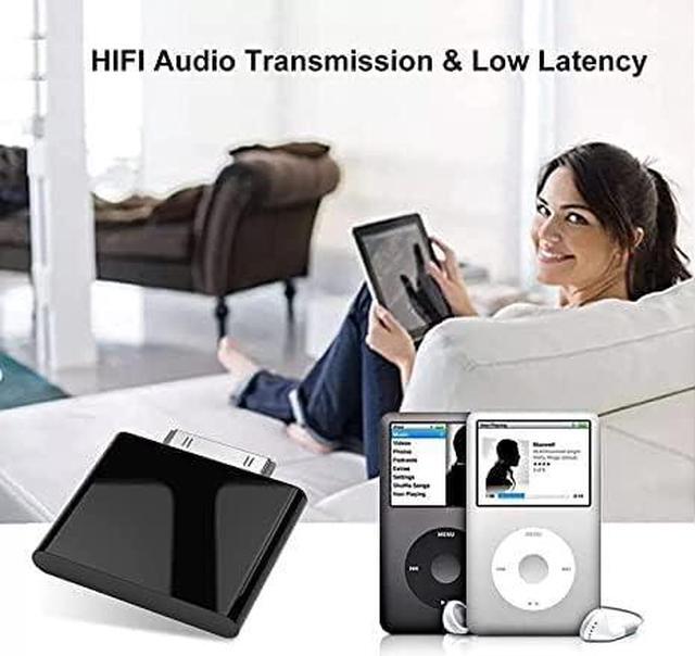 Alt view image 3 of 5 - Bluetooth Transmitter for iPod Classic, Plug-and-Play Bluetooth Adapter Connector for iPod Classic 160gb, Bluetooth Adapter Compatible with iPod Classic and iPod Nano (Black)