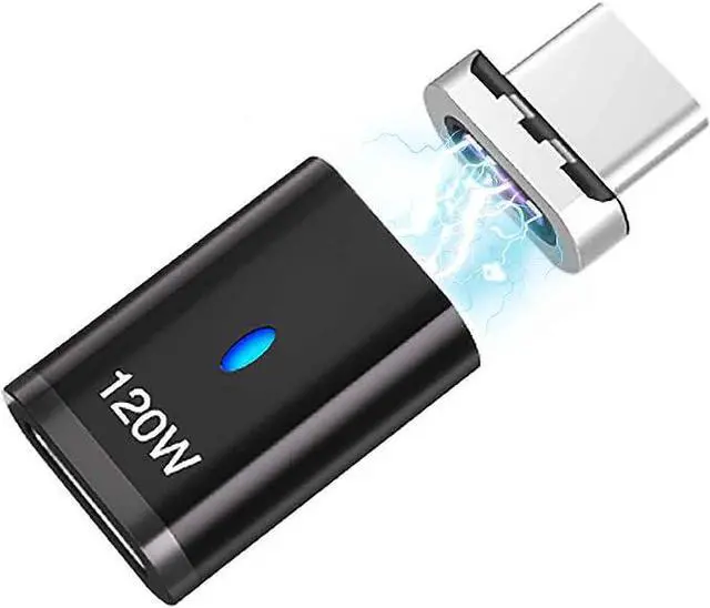 Alt view image 3 of 6 - USB C Magnetic Adapter Plug Part (Device End), USB2.0 5Pins Type C Connector, Support USB PD 120W Quick Charge, Can't Use Alone