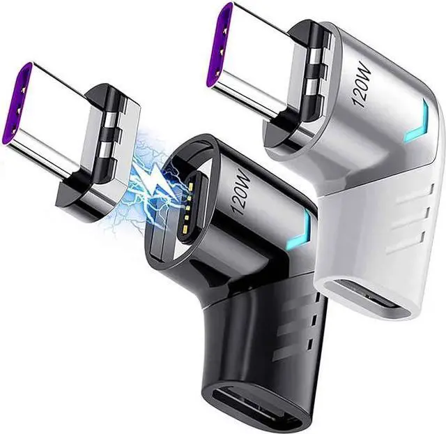 Alt view image 4 of 6 - USB C Magnetic Adapter Plug Part (Device End), USB2.0 5Pins Type C Connector, Support USB PD 120W Quick Charge, Can't Use Alone