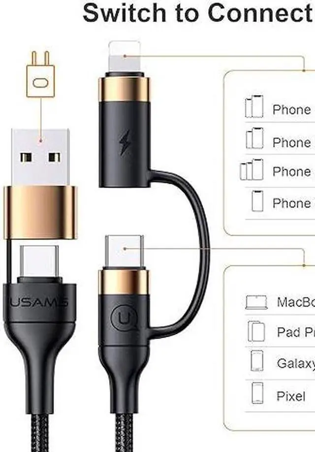 Alt view image 2 of 5 - 100W USB C Adapter (5 Pack), Up&Down, Left&Right 90 Degree Angle USB Type C Male to Female 20Gbps Extender, Female to Female Coupler for Steam Deck, Switch, MacBook Pro/Air and More