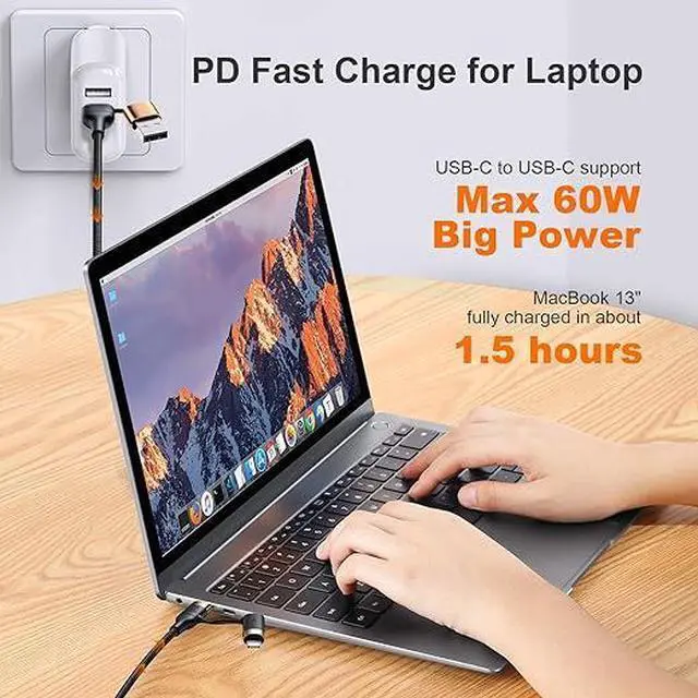 Alt view image 4 of 5 - 100W USB C Adapter (5 Pack), Up&Down, Left&Right 90 Degree Angle USB Type C Male to Female 20Gbps Extender, Female to Female Coupler for Steam Deck, Switch, MacBook Pro/Air and More