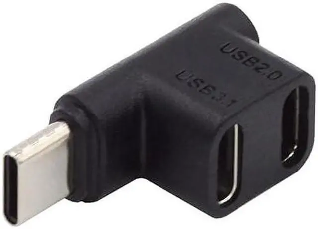 Main image of CY USB4 USB-C Type C Male Female Power Data Video Extension Connector Adapter for NS Switch & Phone & Laptop (Male to Dual Female)