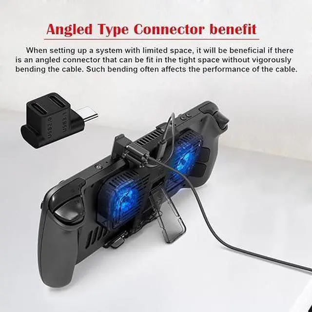 Alt view image 6 of 6 - CY USB4 USB-C Type C Male Female Power Data Video Extension Connector Adapter for NS Switch & Phone & Laptop (Male to Dual Female)