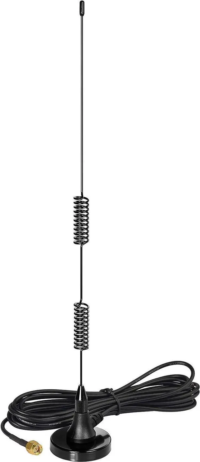 Alt view image 2 of 7 - Dual Band VHF UHF 136-174MHz 400-470MHz Ham Radio Magnetic Base Antenna Handheld Two Way Radio SMA Male Antenna for Ham Radio Walkie Talkie Icom Yaesu Vertex Standard Horizon Marine VHF Radio