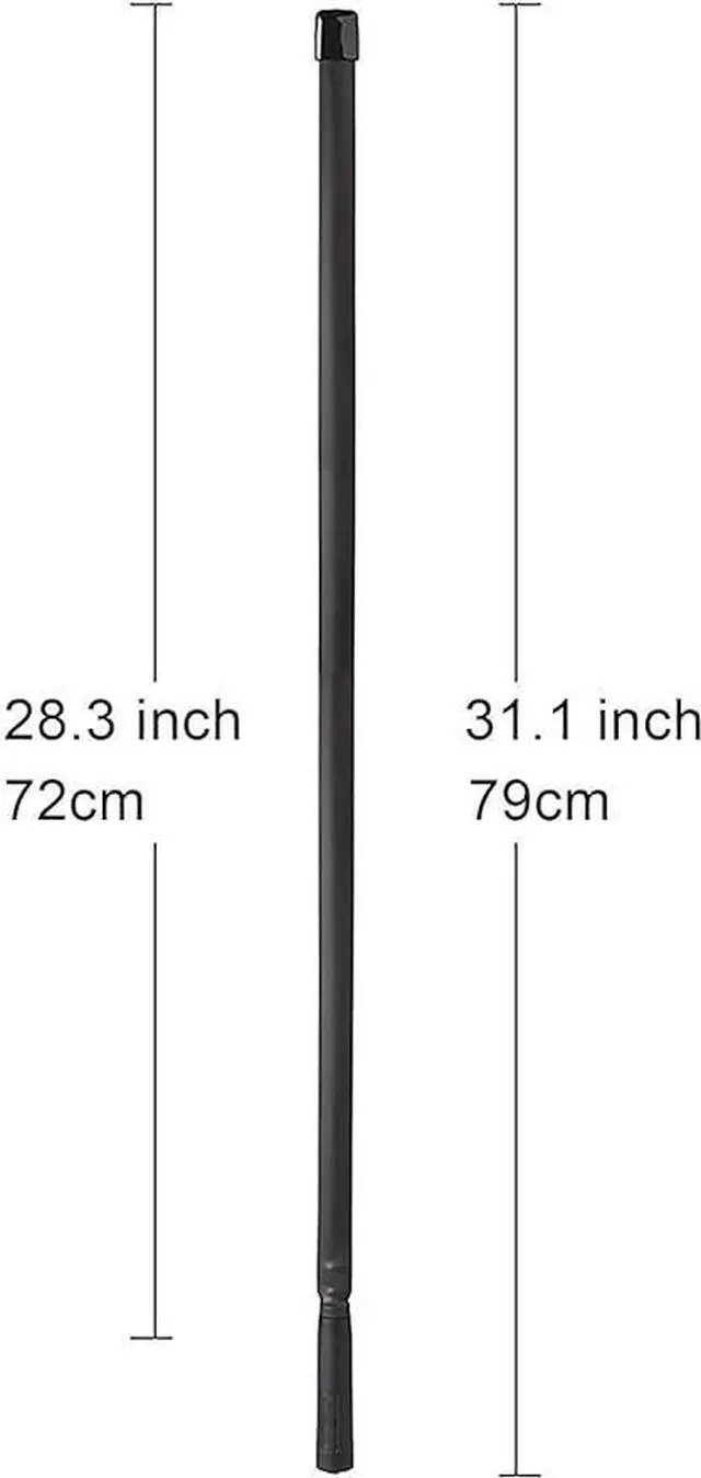 Alt view image 2 of 5 - Dual Band VHF UHF 136-520MHz 31 inch Foldable CS Tactical SMA Female Ham Radio Antenna for Kenwood Wouxun Baofeng BF-F8HP UV-5R UV-82 BF-888S GT-3 Handheld Ham Two Way Radio Walkie Talkie