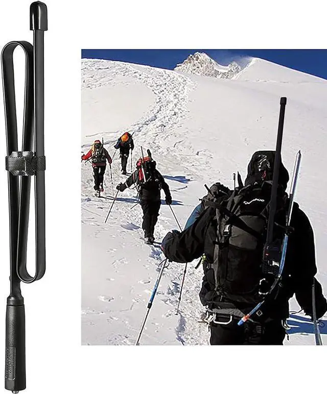 Alt view image 5 of 5 - Dual Band VHF UHF 136-520MHz 31 inch Foldable CS Tactical SMA Female Ham Radio Antenna for Kenwood Wouxun Baofeng BF-F8HP UV-5R UV-82 BF-888S GT-3 Handheld Ham Two Way Radio Walkie Talkie