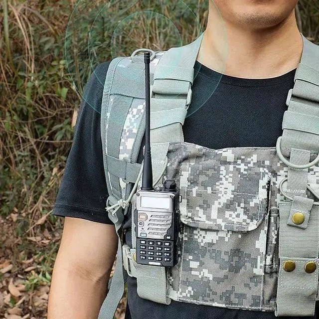 Alt view image 5 of 6 - Dual Band VHF UHF 136-174MHz 400-470MHz Ham Radio Antenna Handheld Two Way Radio Walkie Talkie SMA Female Soft Antenna 2-Pack for Kenwood Wouxun Baofeng BF-F8HP UV-5R UV-82 BF-888S GT-3 Radio