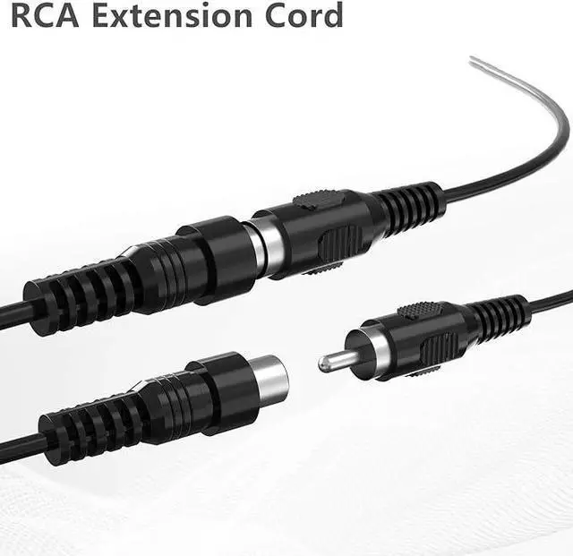 Alt view image 4 of 6 - RCA Extension Cable, 2 Pack 3ft Audio Video RCA Male to Female Cord Ullnosoo for Speaker, Subwoofer, Camera, HDTV, Amplifier