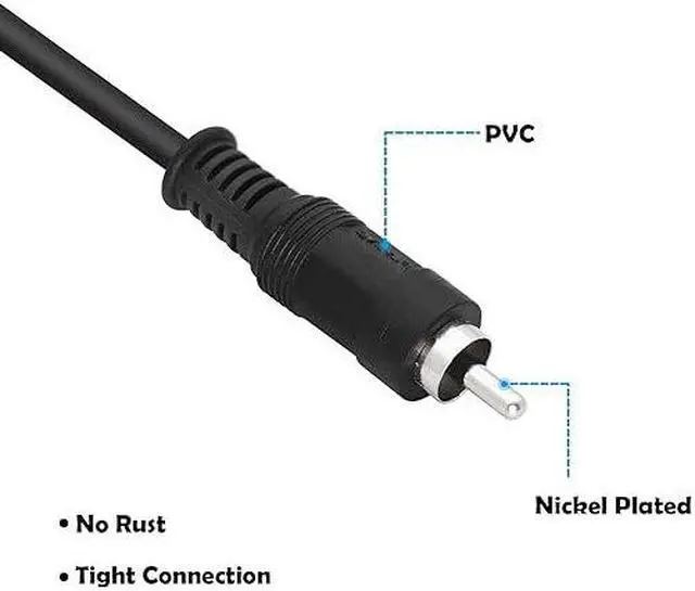 Alt view image 3 of 6 - BNC to RCA Adapter Cable 75 Ohm BNC Male to RCA Male RG59U Coaxial Cable1M/3.3FT
Visit the YACSEJAO Store