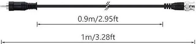 Alt view image 6 of 6 - BNC to RCA Adapter Cable 75 Ohm BNC Male to RCA Male RG59U Coaxial Cable1M/3.3FT
Visit the YACSEJAO Store