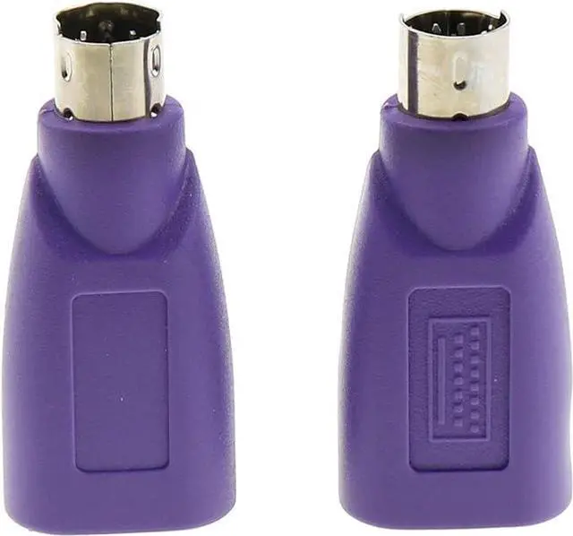 Alt view image 5 of 6 - USB to PS2 Adapter ZZHXSM 2PCS Purple USB Female to PS/2 Male Converter Changer Adapter for Mouse Keyboard and Bar Code Scanner, USB Keyboard to PS/2 Adapter