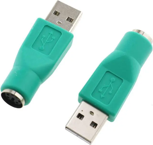Alt view image 2 of 3 - 2pcs PS/2 Female to USB Male Converter USB to PS2 Adapter for Mouse and Keyboard Computer PC Laptop Accessories