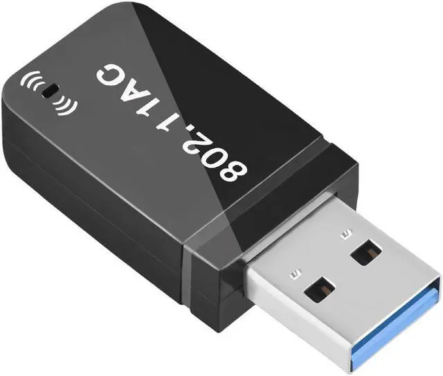 Main image of Dual band 5G Gigabit 1300M wireless card USB3.0 drive free desktop wifi receiver transmitter