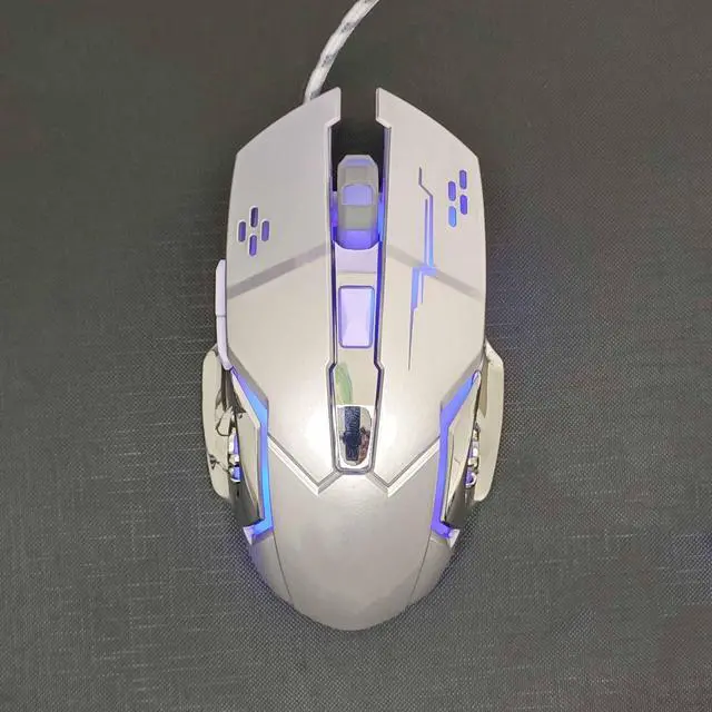 Main image of Gaming Mouse, Wired Gaming Mouse with RGB Backlit, 8000 DPI Adjustable, Mouse with 9 Programmable Macro Buttons & Fire Button, Software Supports DIY Keybinds, M910-K