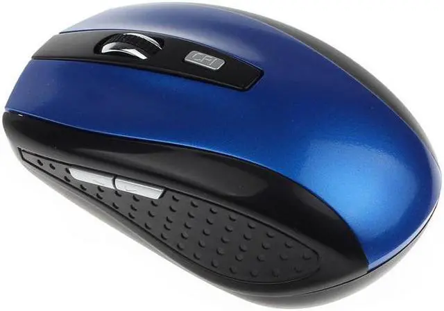 Main image of Wireless Mouse for PC, Mac, Laptop, 2.4 GHz with USB Mini Receiver, Optical Tracking, 12-Months Battery Life, Ambidextrous - Blue