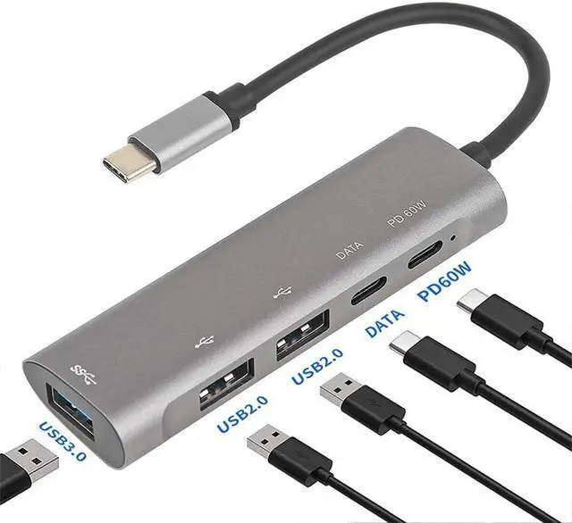 Alt view image 2 of 2 - USB Docking Station, USB C Hub USB 3.0 to Dual HDMI VGA Adapter Triple Display USB C Laptop Docking Station Dual Display for MacBook Pro/Air/M1/M2/Mac, USB C Hub for Dell/HP/Lenovo/Surface