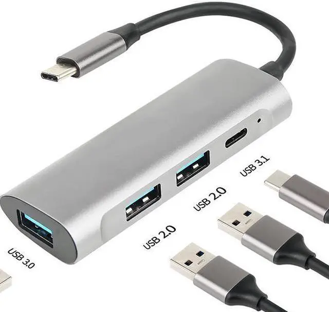 Main image of USB Docking Station, USB C Hub type-C TO usb3.0*1+usb2.0*2+pd*1 Adapter Triple Display USB C Laptop Docking Station Dual Display for MacBook Pro/Air/M1/M2/Mac, USB C Hub for Dell/HP/Lenovo/Surface