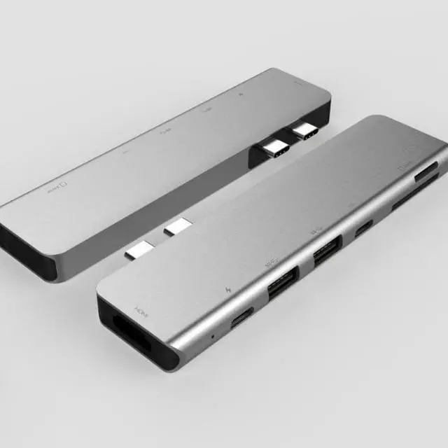 Main image of USB Docking Station, USB C Hub 7.1in1 double Port
 Adapter Triple Display USB C Laptop Docking Station Dual Display for MacBook Pro/Air/M1/M2/Mac, USB C Hub for Dell/HP/Lenovo/Surface