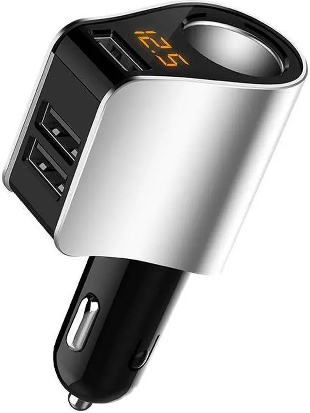 Main image of Neutral HY10 grey car charger car universal car charger one tow two three cigarette lighter adapter plug multifunction mobile phone fast charger
