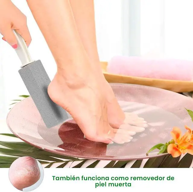 Alt view image 6 of 7 - Cleaning Pumice Stone 2 Pack - Pair of Toilet Cleaner Stones to Remove Tartar and Stains Toilet Brush