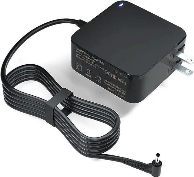 Main image of 65W AC Charger Power Cord for Lenovo Laptop IdeaPad 3 Flex 5 14 15 14iwl S340 S145 100s 110 310 320 330 330s 510 510s V14 V15 Power Adapter Supply