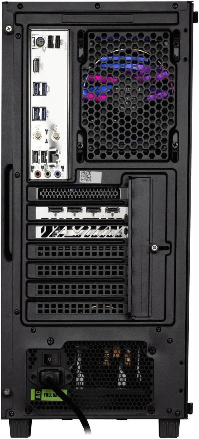 Alt view image 6 of 6 - Periphio Firestorm Prebuilt Gaming PC | AMD Ryzen 5 5600X (4.6GHz Turbo) | AMD Radeon RX 6800 XT (16GB) | 1TB M.2 NVMe SSD | 64GB DDR4 RGB RAM | 240mm AIO Liquid Cooler | Windows 11 | WiFi + BT