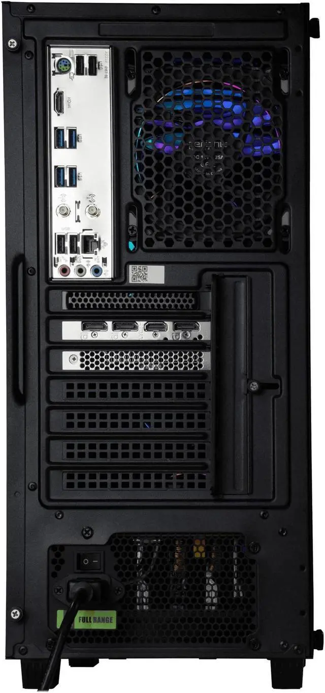 Alt view image 6 of 6 - Periphio Firestorm Prebuilt Gaming PC | AMD Ryzen 5 5600X (4.6GHz Turbo) | AMD Radeon RX 6650 XT (8GB) | 1TB M.2 NVMe SSD | 16GB DDR4 RGB RAM | 240mm AIO Liquid Cooler | Windows 11 | WiFi + BT