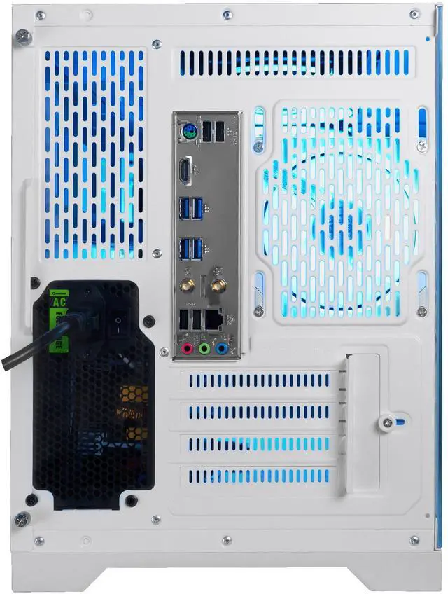 Alt view image 7 of 7 - Periphio Atlas AMD Gaming PC, Liquid Cooled Ryzen 5 5600GT (4.4GHz Turbo), Radeon RX Vega 7 Graphics (Gaming Optimized), 16GB RAM, 2TB SSD, Windows 11 Desktop Computer, WiFi + Bluetooth, 1080p Gaming