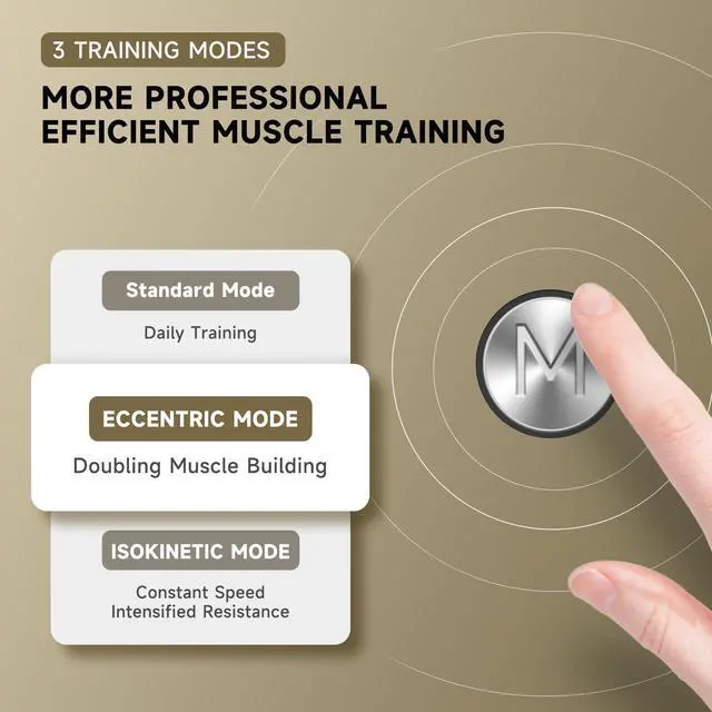 Alt view image 3 of 7 - Motion Space Smart Trainer | 6 in 1 Home Gym Fitness Equipment, Adjustable Full Body Resistance Training, Workout Equipment with APP, Multifunctional Weightlifting with Eccentric, Isokinetic Modes
