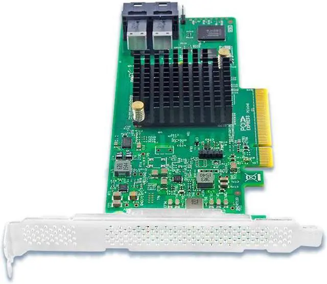 Alt view image 4 of 4 - Shinreal PCI Express 3.0 x8 to 8 Ports 12Gb/s SATA/SAS RAID Controller Card --SAS3008-8I    Compatible with 9311-8I