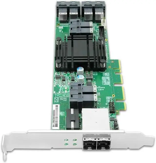 Alt view image 5 of 5 - Shinreal 24-Port Internal and 8-Port External 12Gb/s SAS Expander Card - Hard Drive Controller with 24 Internal Connectors