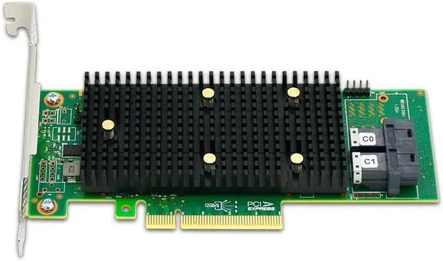 Alt view image 5 of 5 - shinreal PCIe3.1 x8 to 8 Port 12Gb/s SAS/SATA/ NVMe tri-mode HBA  Card--SAS3408-8I