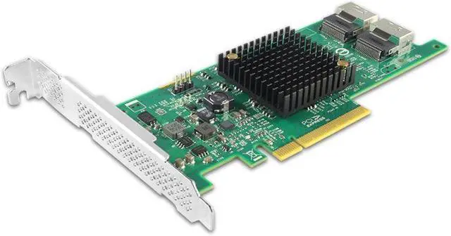 Alt view image 2 of 4 - shinreal PCIe3.0 x8 to 8 Port SFF-8087 SAS RAID Card Support 8 6Gb/s SAS/SATA ports--SAS2308-8I