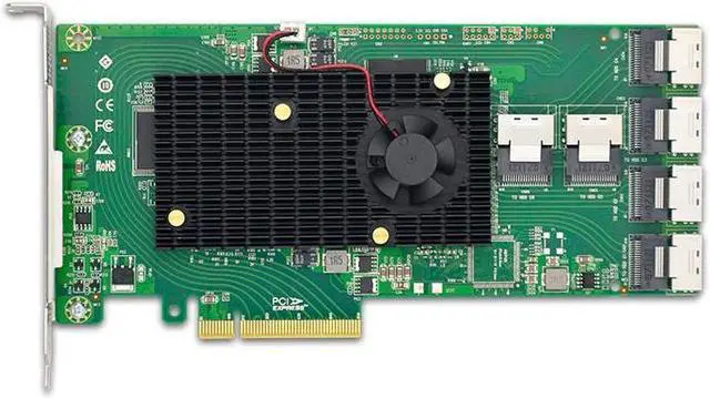 Main image of Shinreal PCIe X8 to 24 Port 6Gb/s SAS/SATA Expander Card with miniSAS SFF-8087 - SAS2008-24I for Hard Drive Controllers and RAID Cards