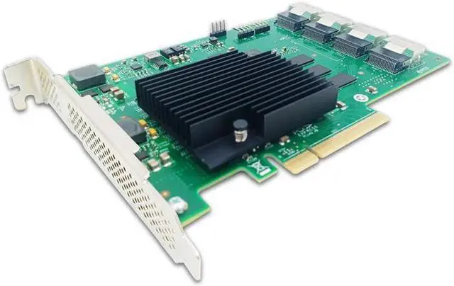 Alt view image 2 of 4 - shinreal PCIe x8 to 16 Port SFF-8087 6Gb/s Expansion Card SAS2116-16I