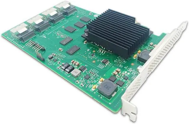 Alt view image 4 of 4 - shinreal PCIe x8 to 16 Port SFF-8087 6Gb/s Expansion Card SAS2116-16I