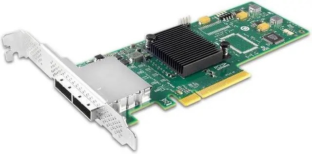 Alt view image 2 of 6 - Shinreal PCIe x8  to 8 Port  External 6Gb/s SAS/SATA SFF-8088 Expansion Card sas2008-8e