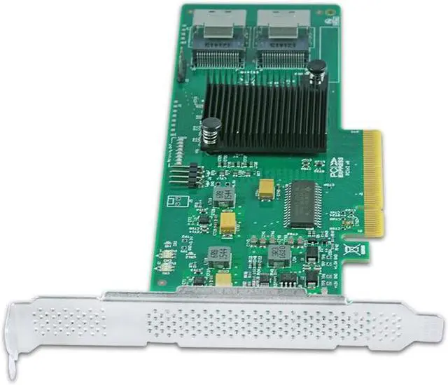 Alt view image 3 of 4 - Shinreal PCIe ×8 to 8-Port internal 6Gb/s SAS/SATA miniSAS SFF-8087 RAID Adapter