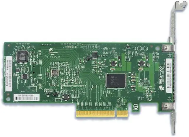 Alt view image 4 of 4 - Shinreal PCIe ×8 to 8-Port internal 6Gb/s SAS/SATA miniSAS SFF-8087 RAID Adapter