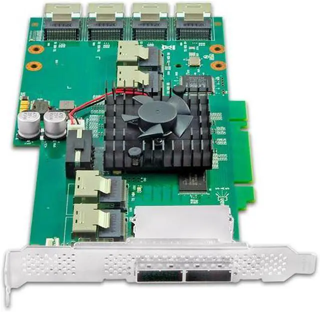 Alt view image 3 of 5 - Shinreal 24 Port SFF-8087 and  8 Port SFF-8088 SAS/SATA Expander Card