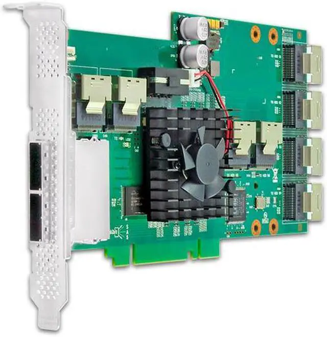 Alt view image 4 of 5 - Shinreal 24 Port SFF-8087 and  8 Port SFF-8088 SAS/SATA Expander Card