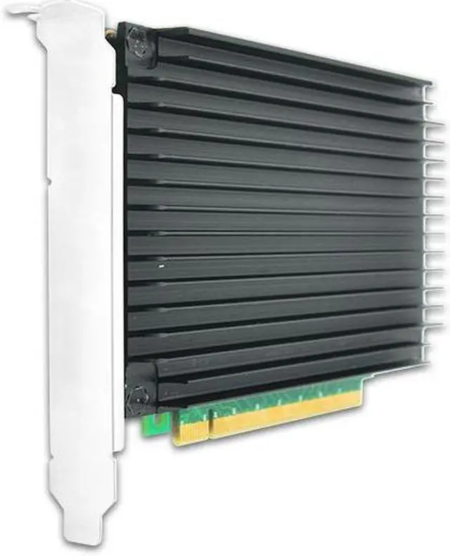 Alt view image 4 of 6 - Shinreal PCIe 4.0 x16 to M.2 NVMe Adapter PCIe Bifurcation with Heatsink, 4 X4 NVMe M.2 SSD in Size 2242/2260/2280-PE3162-4I