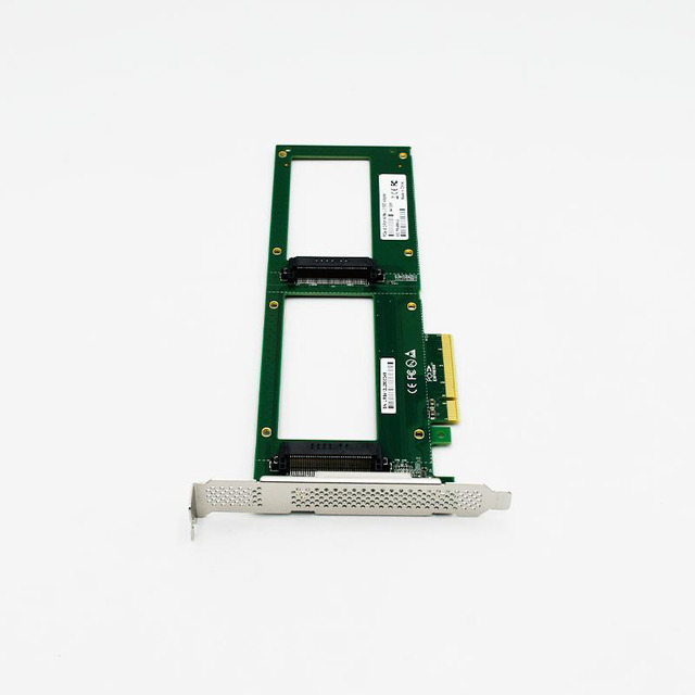 EShinreal 2-Port U.2 SFF-8639 SSD To PCIe 4.0 X8 Adapter Card – NVMe, Full Height