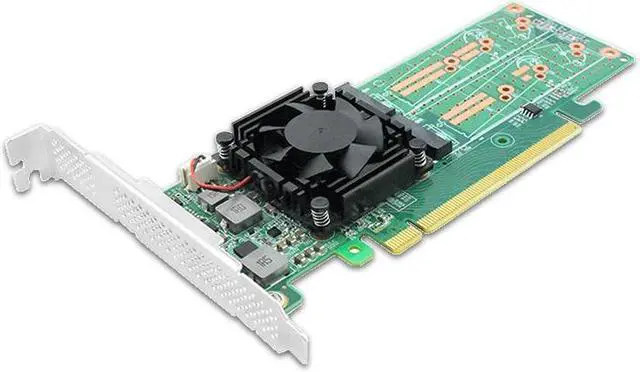 Alt view image 5 of 5 - PCI Express x16 to Quad M.2 NVMe SSD Switch Adapter