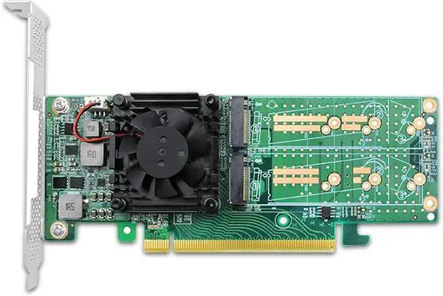 Main image of PCI Express x16 to Quad M.2 NVMe SSD Switch Adapter