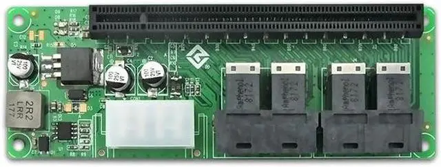 Main image of Shinreal 3316PE 4 Port SFF-8643 to PCIe x16 Slot Adapter