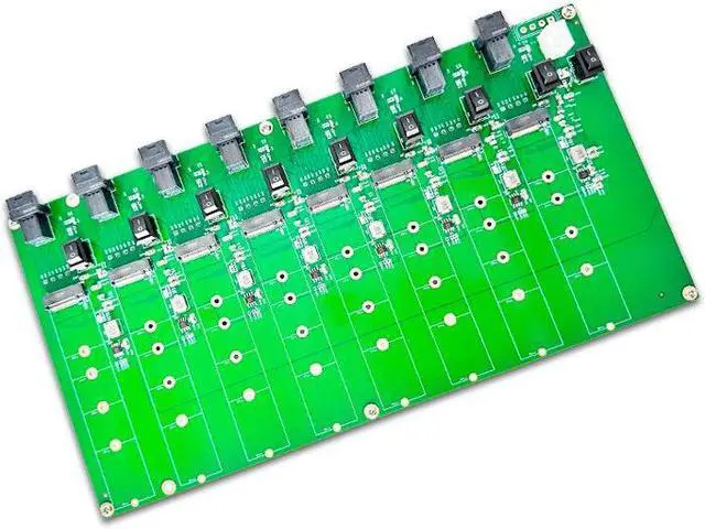 Alt view image 3 of 5 - Shinreal M.2 ssd test board 8-port NVMe sff-8643  adapter card