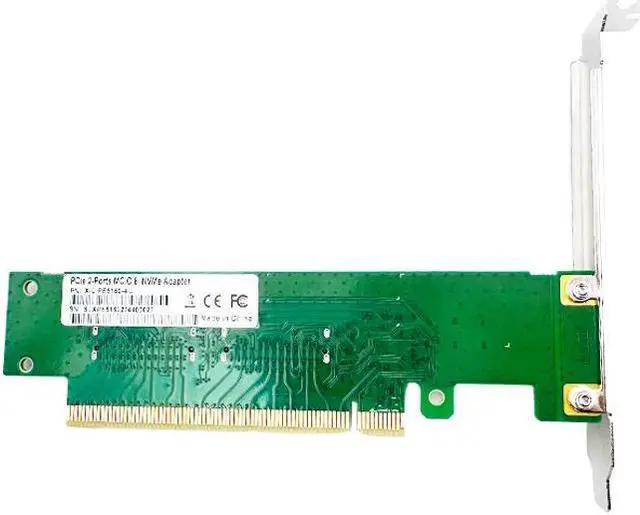 Alt view image 3 of 5 - Shinreal XIC PE5160-4IL PCI Express x16 to Two MCIO 8I Adapter