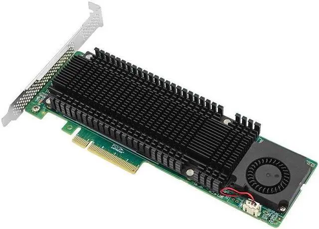Alt view image 2 of 5 - shinreal PCIe3.0 to 2x M.2 NVMe RAID Adapter 2241-2IR