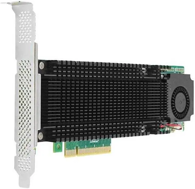 Alt view image 4 of 5 - shinreal PCIe3.0 to 2x M.2 NVMe RAID Adapter 2241-2IR